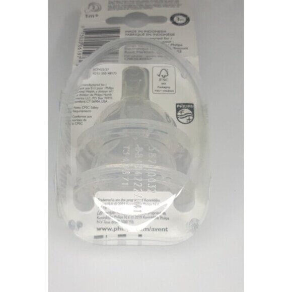 🛍 NWT Philips Avent Anti Colic Nipples 1M + Slow Flow, 2 Nipples - Picture 5 of 9